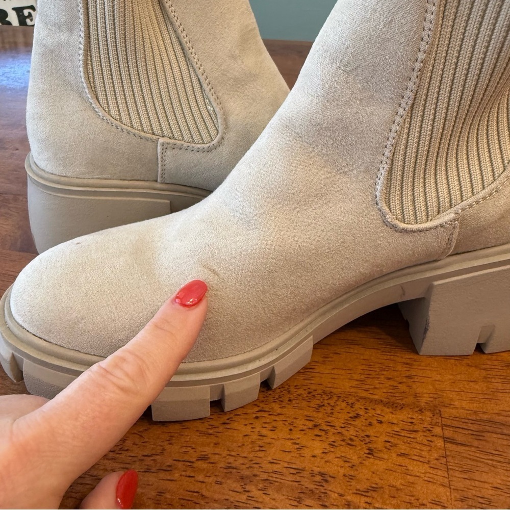 Sincerely Jules Ashville Knit Stretch Suede Boots size 6.5 - Picture 4 of 12